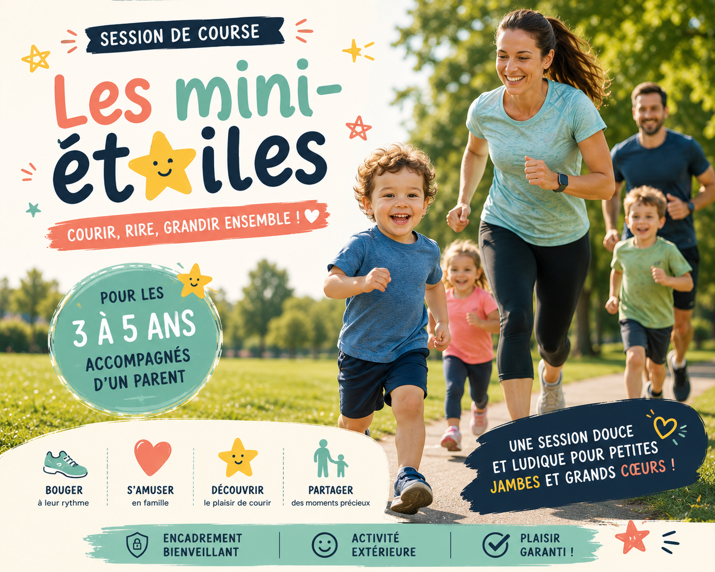 Session de Course - Mini-Étoiles (3 à 5 ans)*
