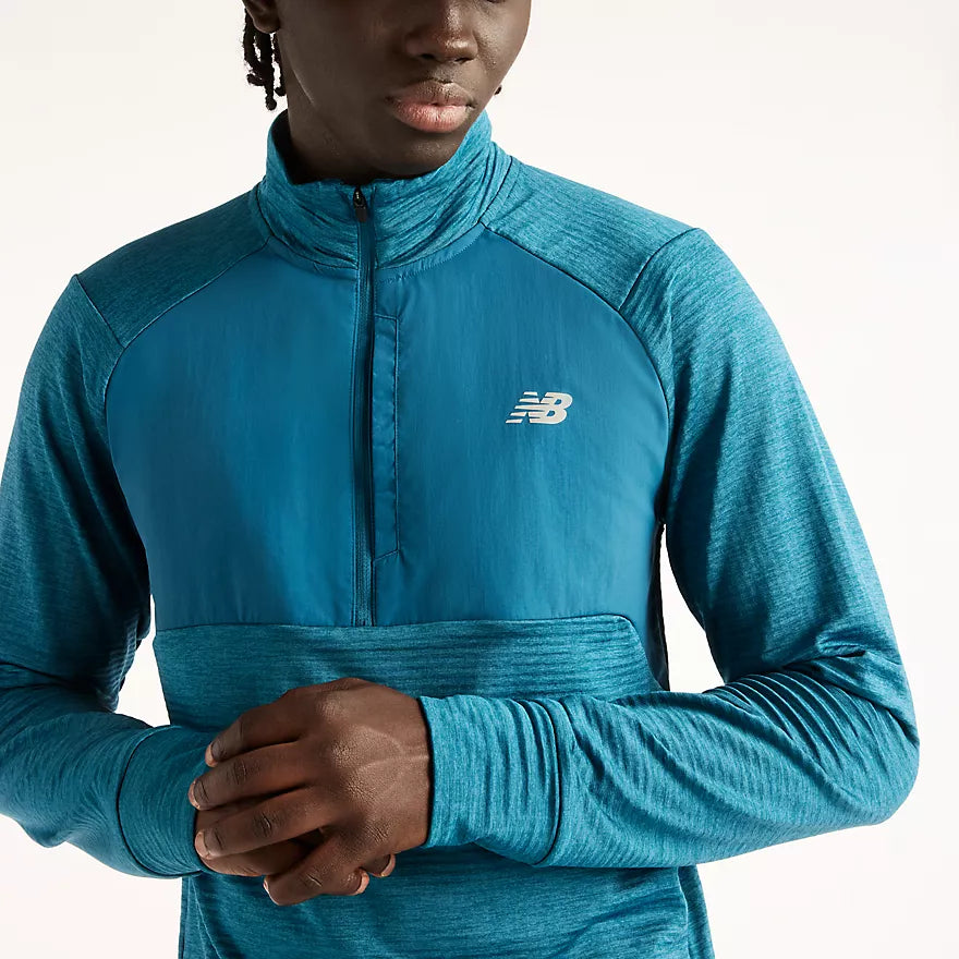 New Balance - RC Essential Heat Grid 1/2 Zip - Homme