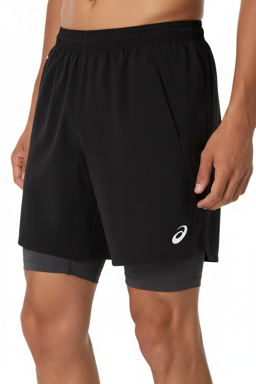 Asics - Short 2 in1 Road 7 po - Homme