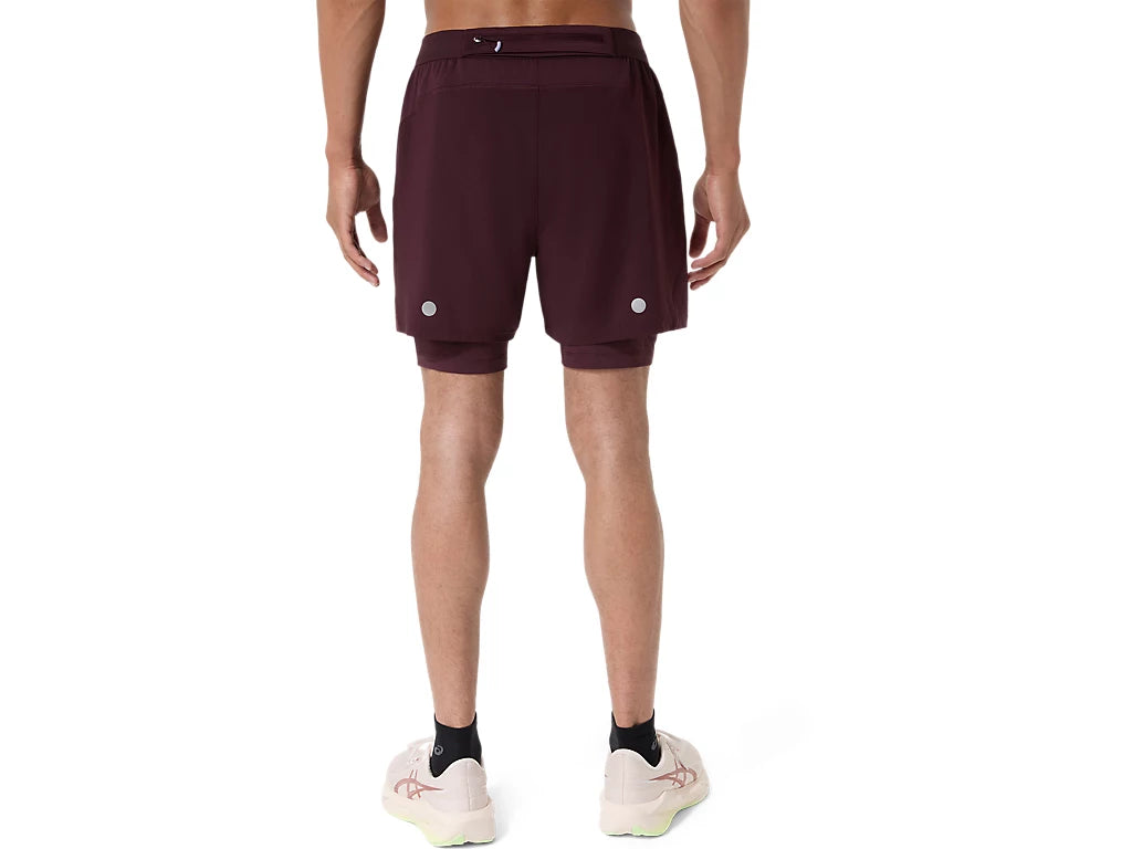 Asics - Short 2 in 1 Road 5 po - Homme