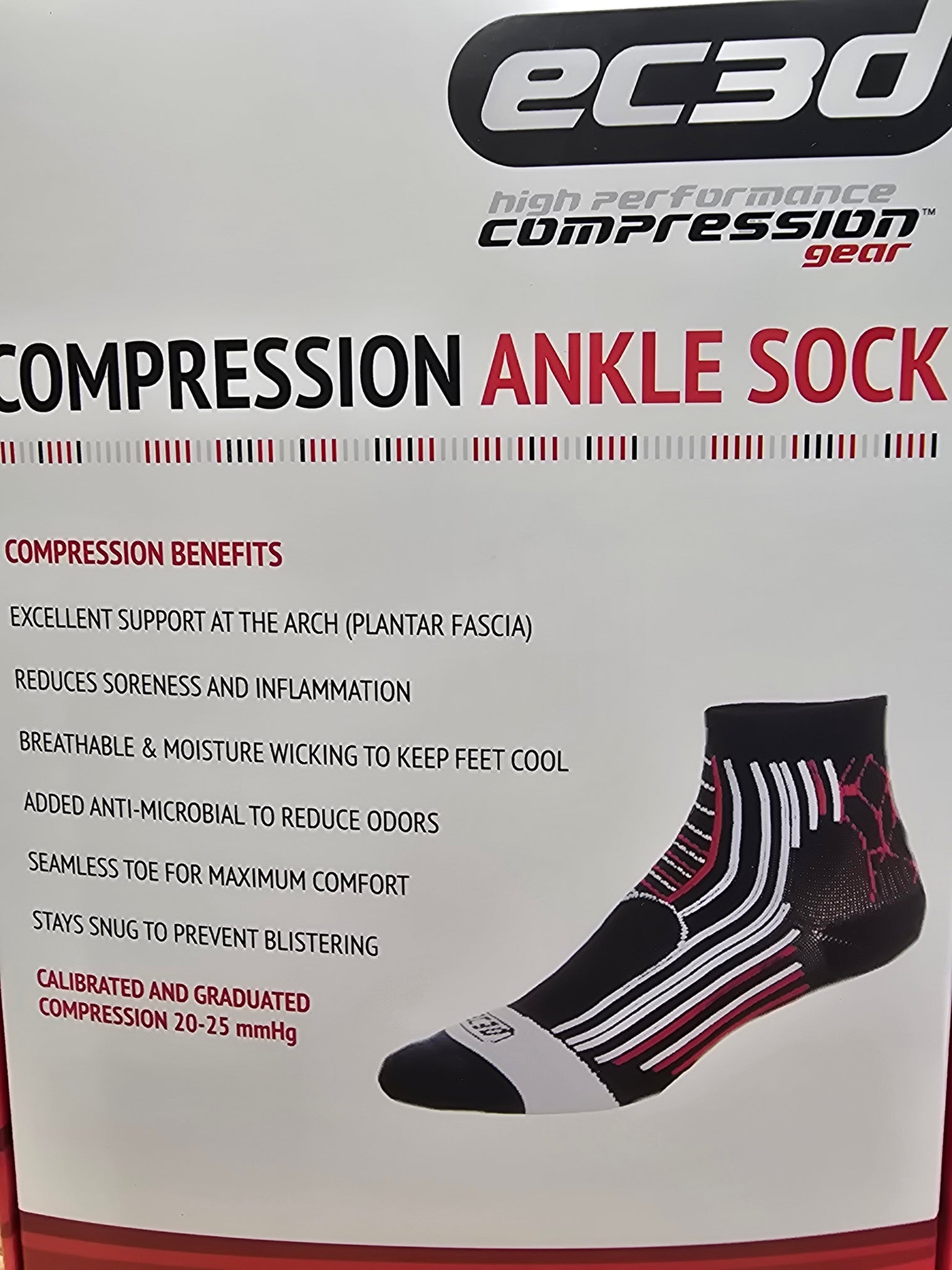 EC3D - Bas de compression chevilles - Unisexe*